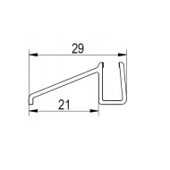 Ronal SanSwiss uszczelka dolna pozioma do kabiny prysznicowej 6 mm dł. 100 cm 51602