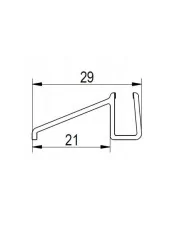 Ronal SanSwiss uszczelka dolna pozioma do kabiny prysznicowej 6 mm dł. 100 cm 51602