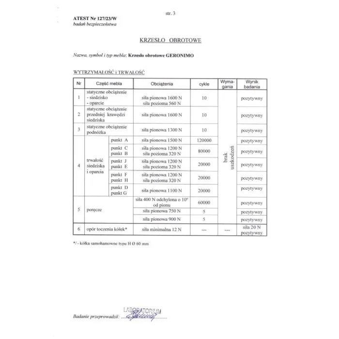 Halmar GERONIMO fotel gabinetowy ergonomiczny czarny mechanizm synchroniczny atest