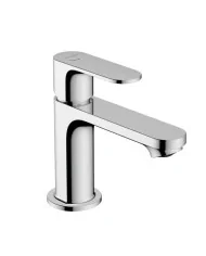 Hansgrohe Rebris S bateria umywalkowa 80 CoolStart EcoSmart+ z kompletem odpływowym z cięgłem chrom 72586000