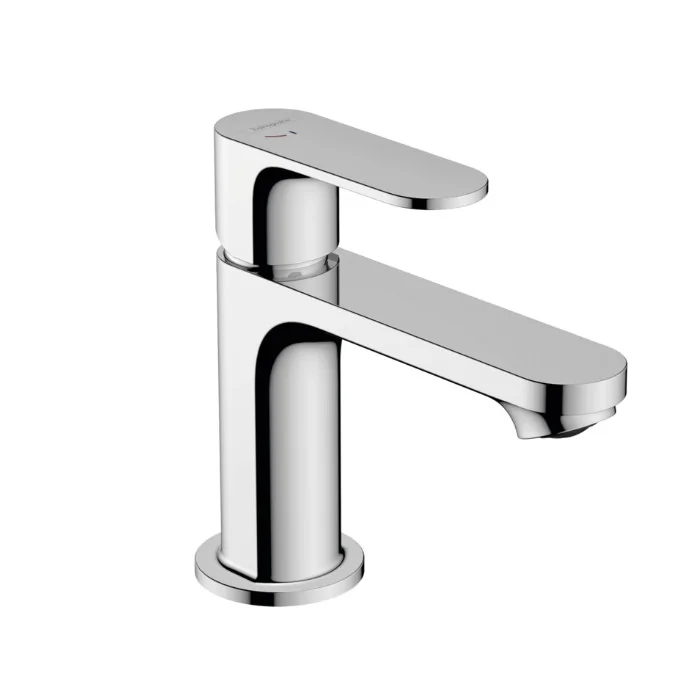 Hansgrohe Rebris S bateria umywalkowa 80 CoolStart z metalowym kompletem odpływowym z cięgłem chrom 72584000