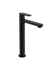 Hansgrohe Rebris S wysoka bateria umywalkowa 24 cm z korkiem czarna 72580670