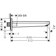 Hansgrohe Rebris S wylewka wannowa czarna 72430670