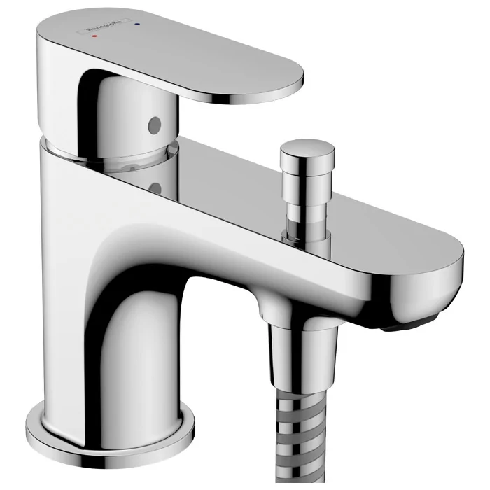 Hansgrohe Rebris S bateria wannowa Monotrou z 2 zakresami przepływu i przełącznikiem ciśnieniowym chrom 72436000