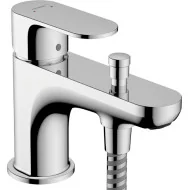 Hansgrohe Rebris S bateria wannowa Monotrou z 2 zakresami przepływu i przełącznikiem ciśnieniowym chrom 72436000