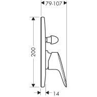 Hansgrohe Logis zestaw baterii wannowej podtynkowej chrom 71409000