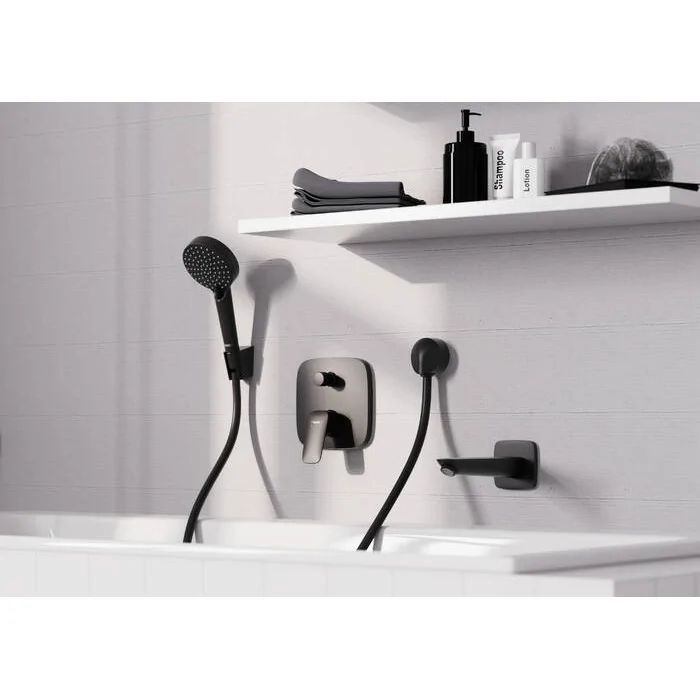 Hansgrohe Logis bateria wannowa podtynkowa do iBox universal czarny 71407670