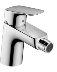 Hansgrohe Logis bateria bidetowa 70 z kompletem odpływowym z cięgłem czarny 71204670