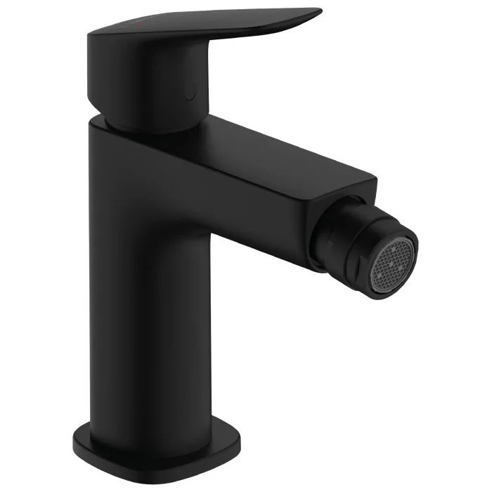 Hansgrohe Logis bateria bidetowa 110 Fine z kompletem odpływowym z cięgłem czarny 71201670