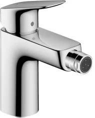 Hansgrohe Logis bateria bidetowa 100 z kompletem odpływowym z cięgłem czarny 71200670