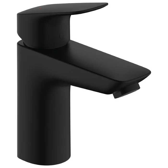 Hansgrohe Logis bateria umywalkowa 100 z metalowym kompletem odpływowym czarny 71171670