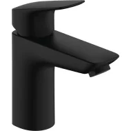 Hansgrohe Logis bateria umywalkowa 100 z metalowym kompletem odpływowym czarny 71171670