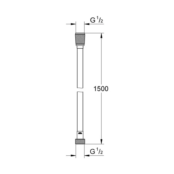 Grohe Silverflex wąż prysznicowy TwistStop 150 cm chrom 28364000