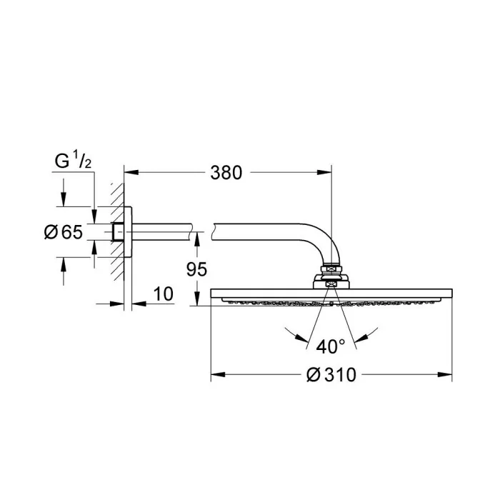 Grohe Essence zestaw prysznicowy brushed cool sunrise 24058GN1+26066GN0+27057GN0+27074GN0+28362GL1+26866GN0