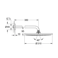 Grohe Essence zestaw prysznicowy brushed cool sunrise 24058GN1+26066GN0+27057GN0+27074GN0+28362GL1+26866GN0