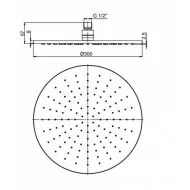 Deszczownica śr.30cm PAINI 50CR759/30EBI