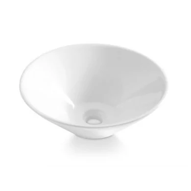 Bathco Caceres okrągła umywalka 42 cm biała 0015