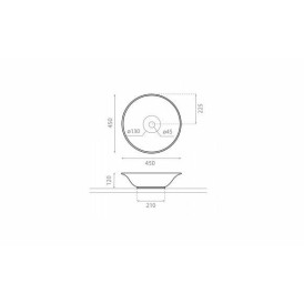 Bathco Cuenca umywalka stawiana na blat 43 cm 4033 Umywalki do łazienek