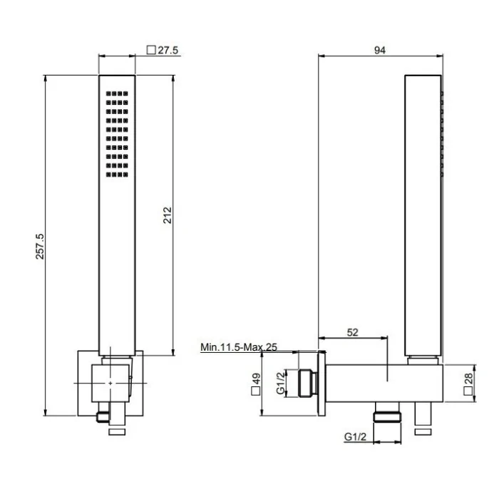 Zestaw słuch. Chrom FIMA F2438/2CR