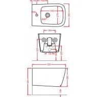 Artceram A16 bidet wiszący 36x52 biały ASB001 0100 Bidety