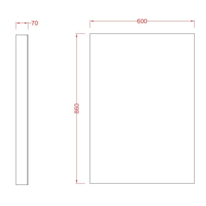 Lustro Square 86x68 ARTCERAM Lustra