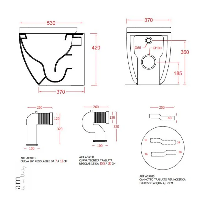 Miska stojąca File 2.0 Rimless ARTCERAM Miski WC