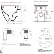 Miska stojąca File 2.0 Rimless ARTCERAM Miski WC