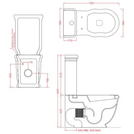 Artceram Hermitage miska WC stojąca 71x36 HEV006 Miski WC