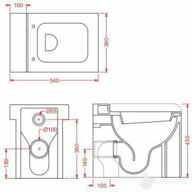 Miska stojąca La Fontana 54 ARTCERAM S50 Miski WC