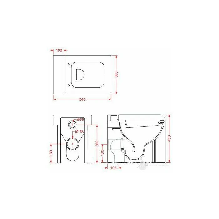 Miska stojąca La Fontana 54 ARTCERAM S50 Miski WC