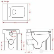 Miska stojąca La Fontana 54 ARTCERAM S50 Miski WC