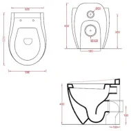 Artceram Blend miska WC stojąca biała BLV002 Miski WC