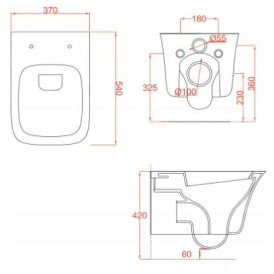 Miska wisząca Cow Artceram L6811 Miski WC