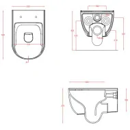 Artceram The One miska wc wisząca 52x35 biała THV001 Miski WC