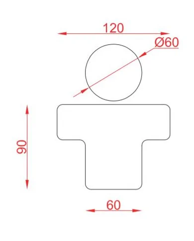 Oznaczenie WC męska ARTCERAM Łazienka