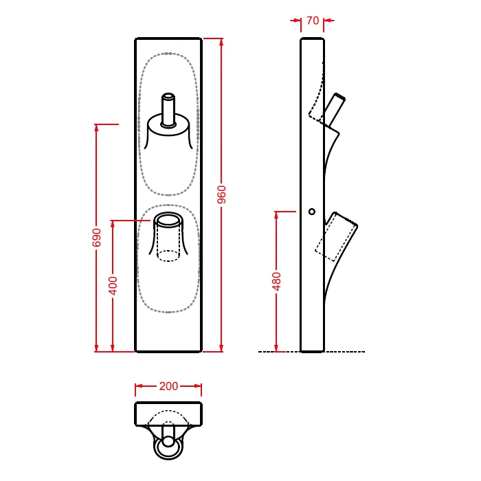 System cer. Sotto 95cm ARTCERAM OSC002 Łazienka