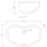 Artceram Idea umywalka podblatowa 60x37 IDL001