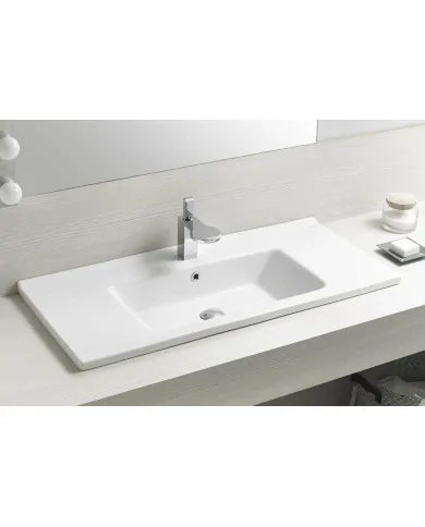 Bathco Riga 100 cm umywalka wisząca / wpuszczana 4101 Umywalki do łazienek