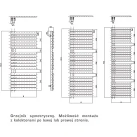 Grzejnik Flag Bis 1512x500 LUXRAD kolor 1 LUTY