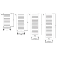 Luxrad Kastor grzejnik łazienkowy 765x480 biały KAST7654801