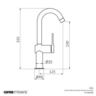 Bateria bidetowa Time chrom bez korka GRB