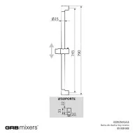 Bateria termostatyczna wanna-prysznic Male z zestawem GRB