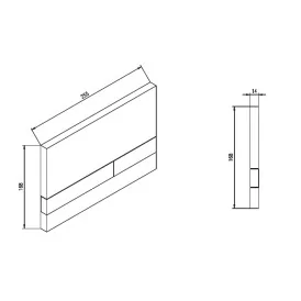 Przycisk Exclusive 2.0 WERIT Stal szczotkowana 167-34005353-00