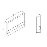 Przycisk Exclusive 2.0 WERIT Stal szczotkowana 167-34005353-00