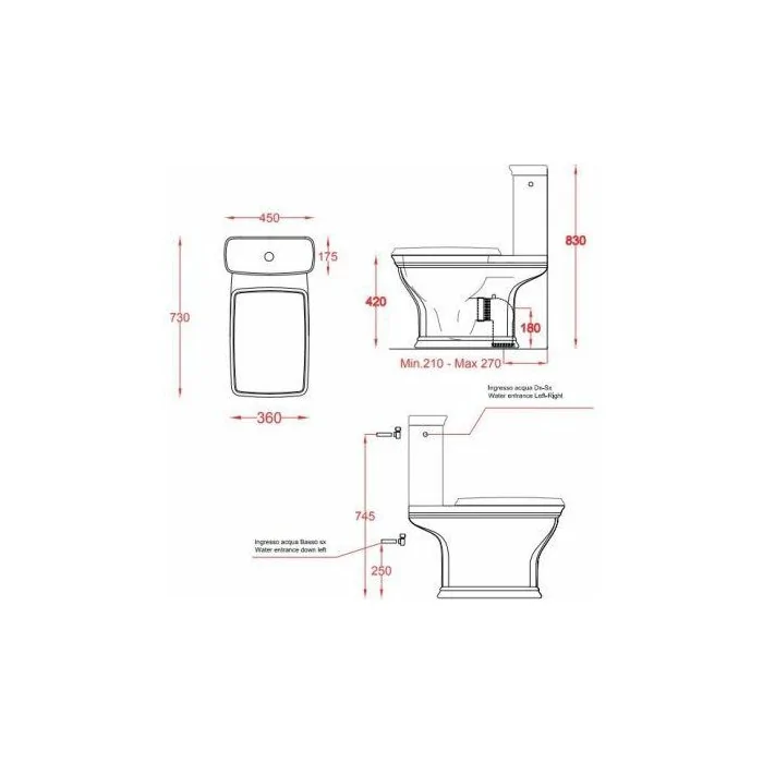 Kompakt WC Civitas ARTCERAM