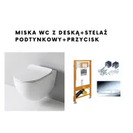 Zestaw WC chrom - stelaż podtynkowy WERIT i miska WC Artceram File 2.0 z deską wolnoopadającą Zestawy podtynkowe