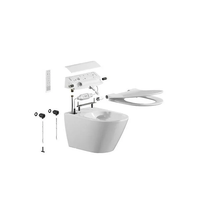 Meissen Keramik GENERA Comfort Square toaleta myjąca biała S701-512