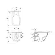 Meissen Keramik GENERA Comfort Square toaleta myjąca biała S701-512