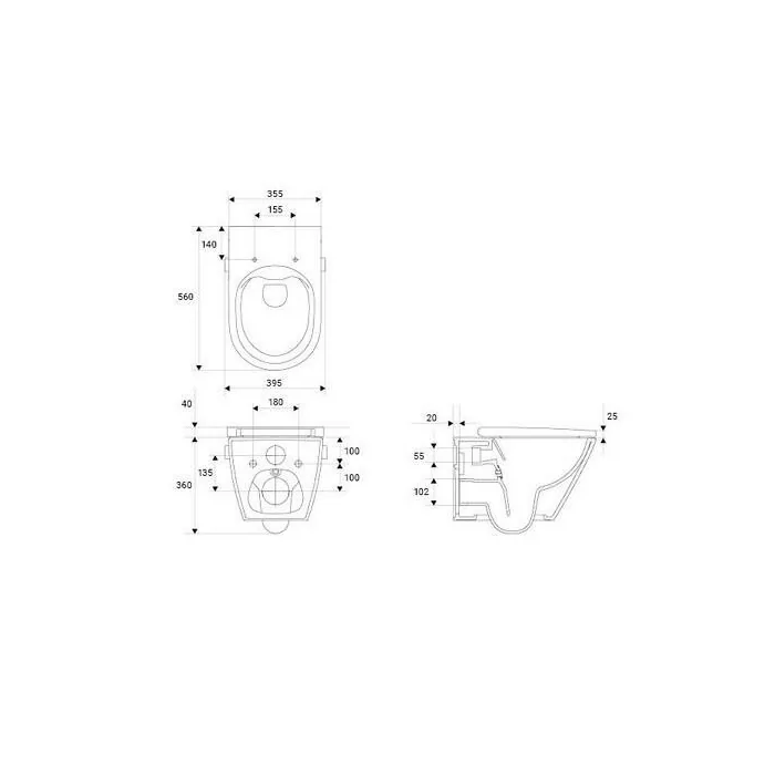 Toaleta myjąca Genera Manual MEISSEN KERAMIK S701-510