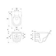 Toaleta myjąca Genera Manual MEISSEN KERAMIK S701-510